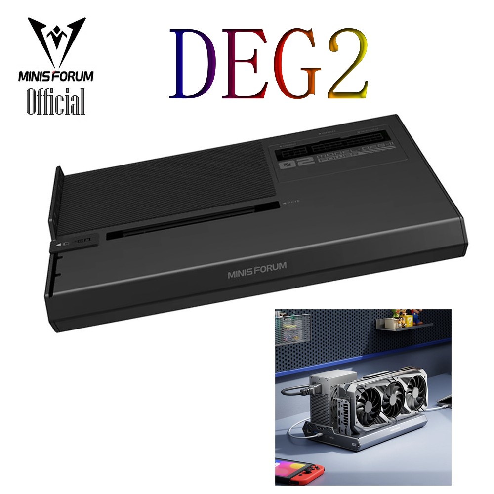 MINISFORUM DEG2 Thunderbolt 5 OCulink eGPU Dock Station for MINI PC Laptop DEG1