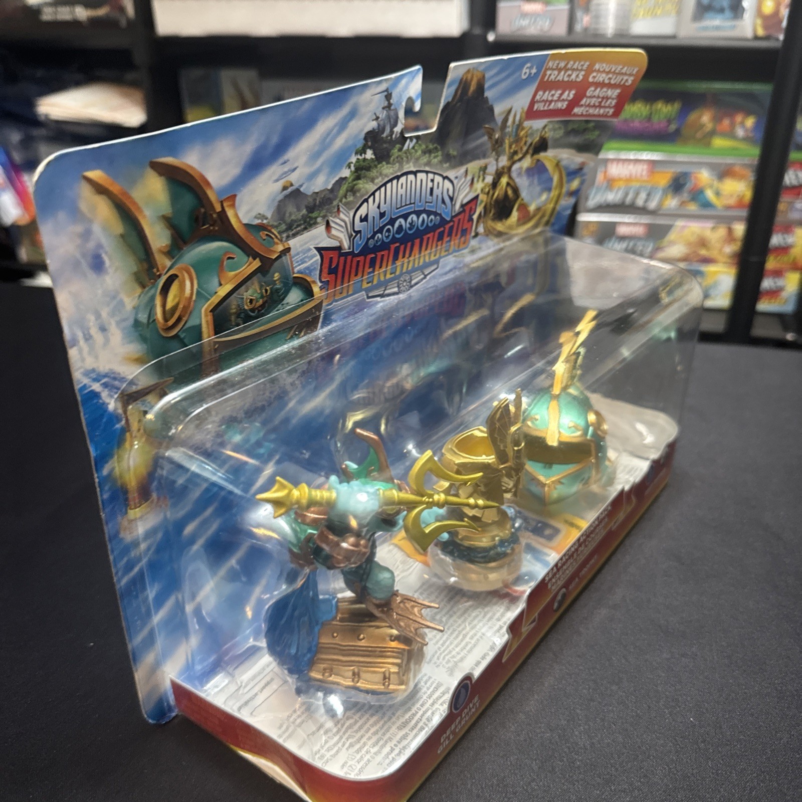 Skylanders Superchargers Sea Racing – Gill Grunt Reef Ripper Sea Trophy – NEW
