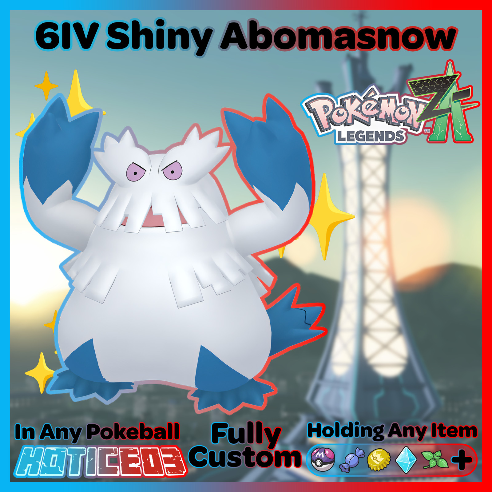 ✨ Shiny Abomasnow 6IV ✨ Pokemon Legends ZA 🚀 Fast 🚀