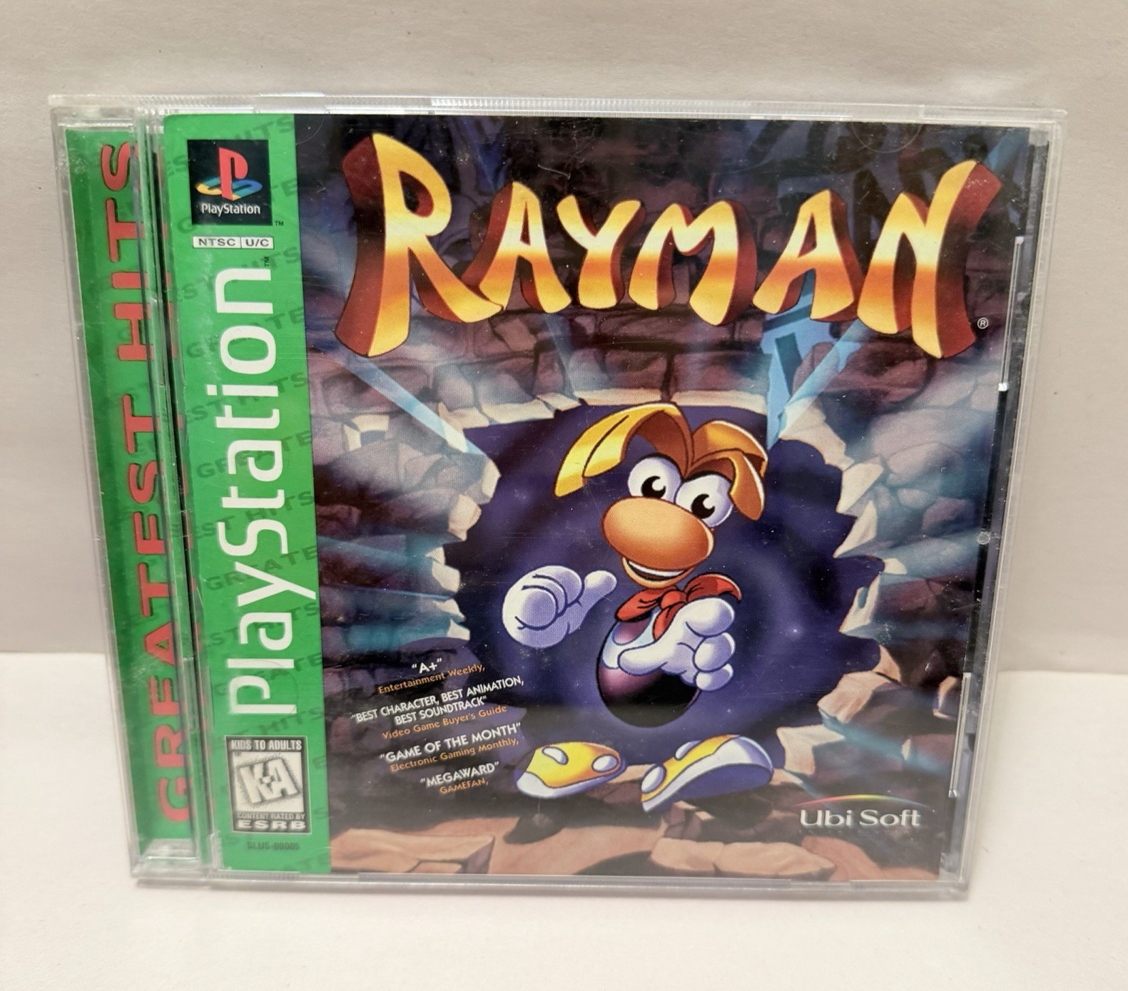 Rayman Sony PlayStation 1998 CASE ONLY with Manual NO CD READ