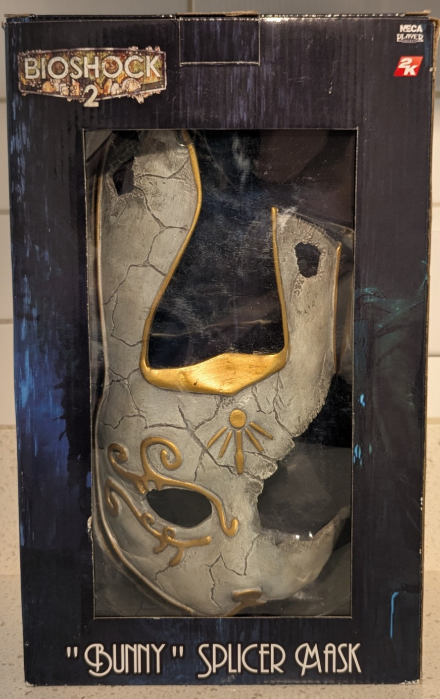 BioShock 2 Subject Omega Little Sister NECA Bunny Splicer Mask Open Box