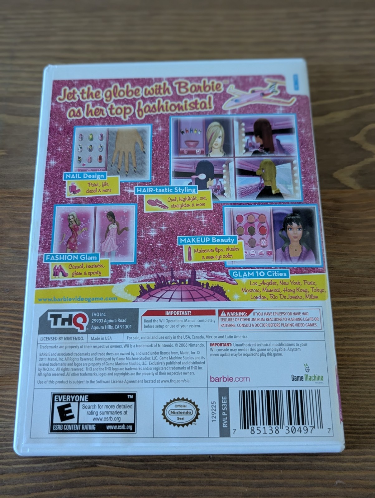 Barbie: Jet, Set & Style (Nintendo Wii, 2011)