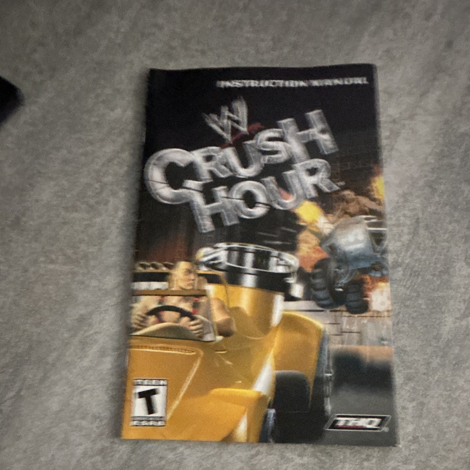 THQ WWE Crush Hour Sony PlayStation 2 PS2 Racing T Manual Included NTSC-U/C
