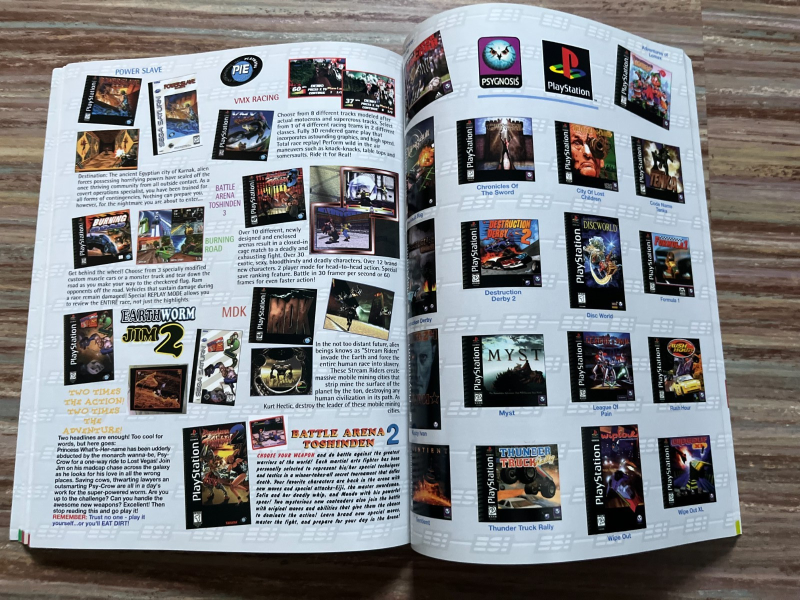 RARE VIDEO GAME CATALOG 1997 SUMMER ELECTRO SOURCE PLAYSTATION NINTENDO SATURN