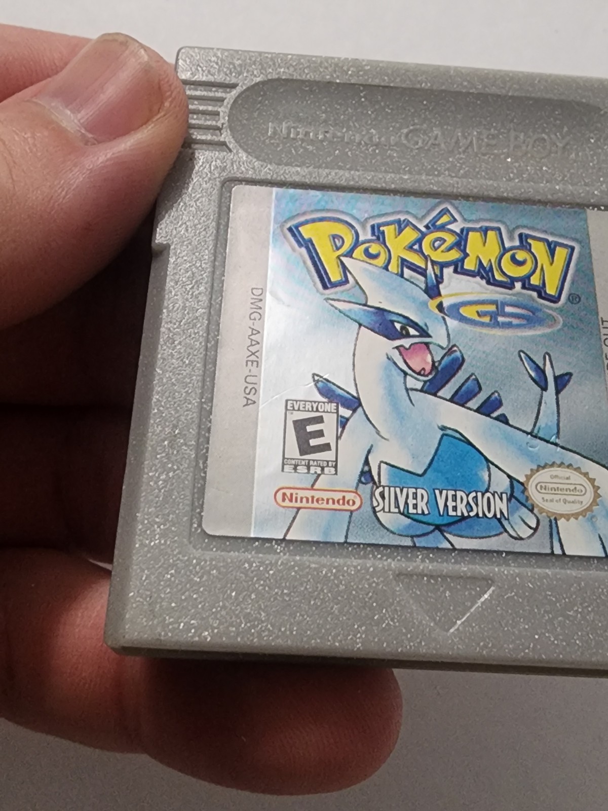Authentic Pokemon Silver Version Game Boy Color GBC TESTED Does Not Save