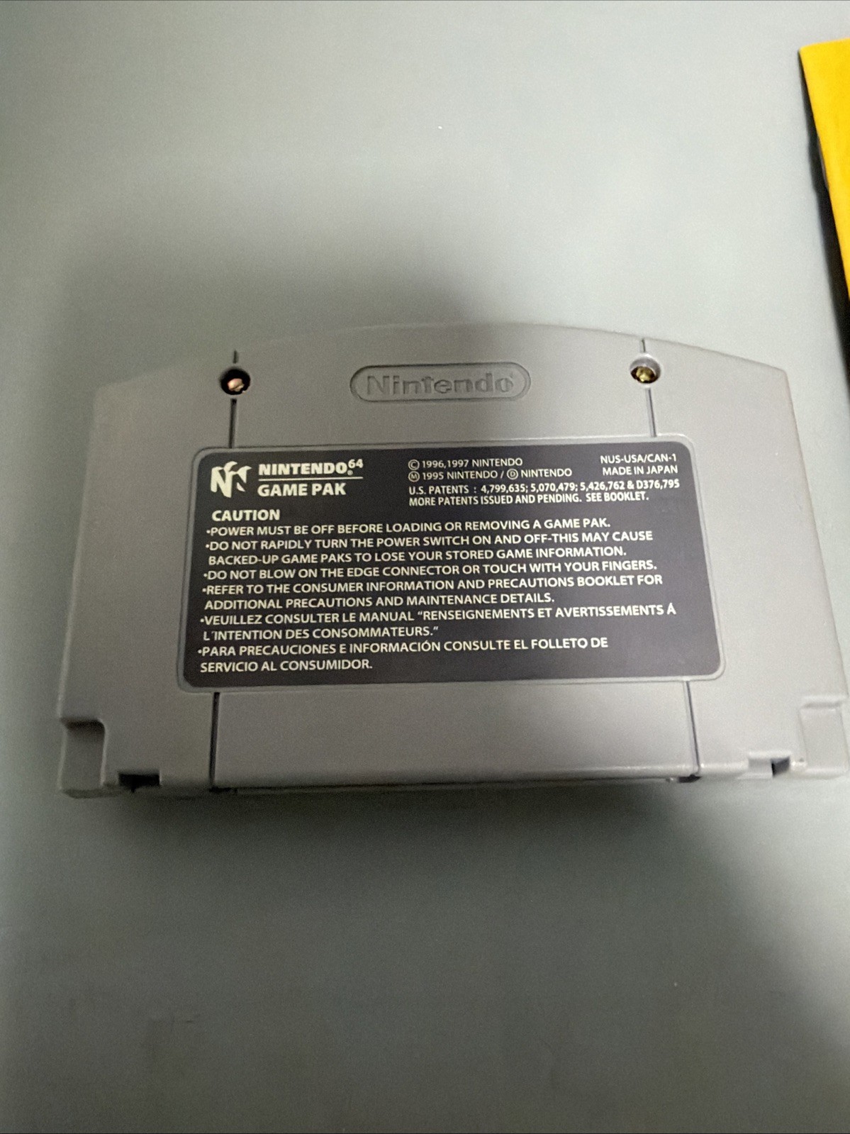 Paper Mario Nintendo 64 2001 w/ Manual 100% Authentic *Tested* *GREAT LABEL*
