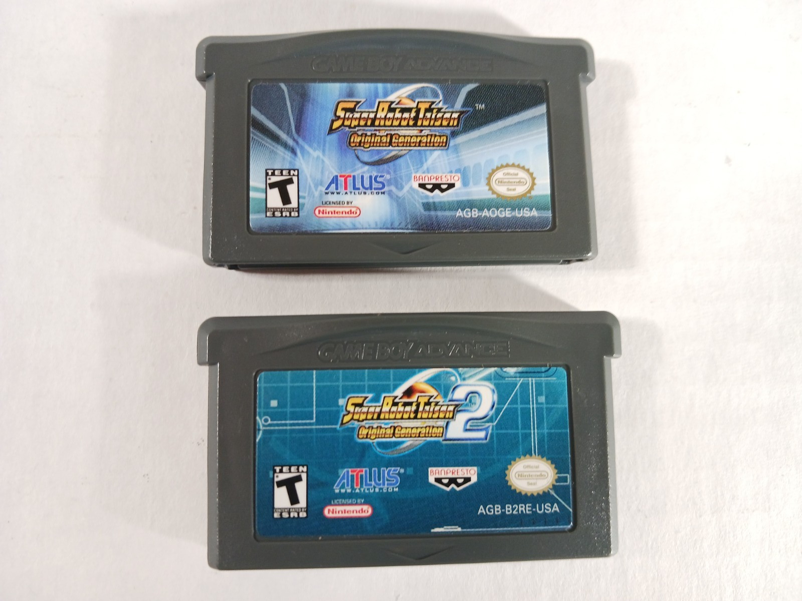 Super Robot Taisen Original Generation 2 Authentic GBA Lot I & II USA Near Mint