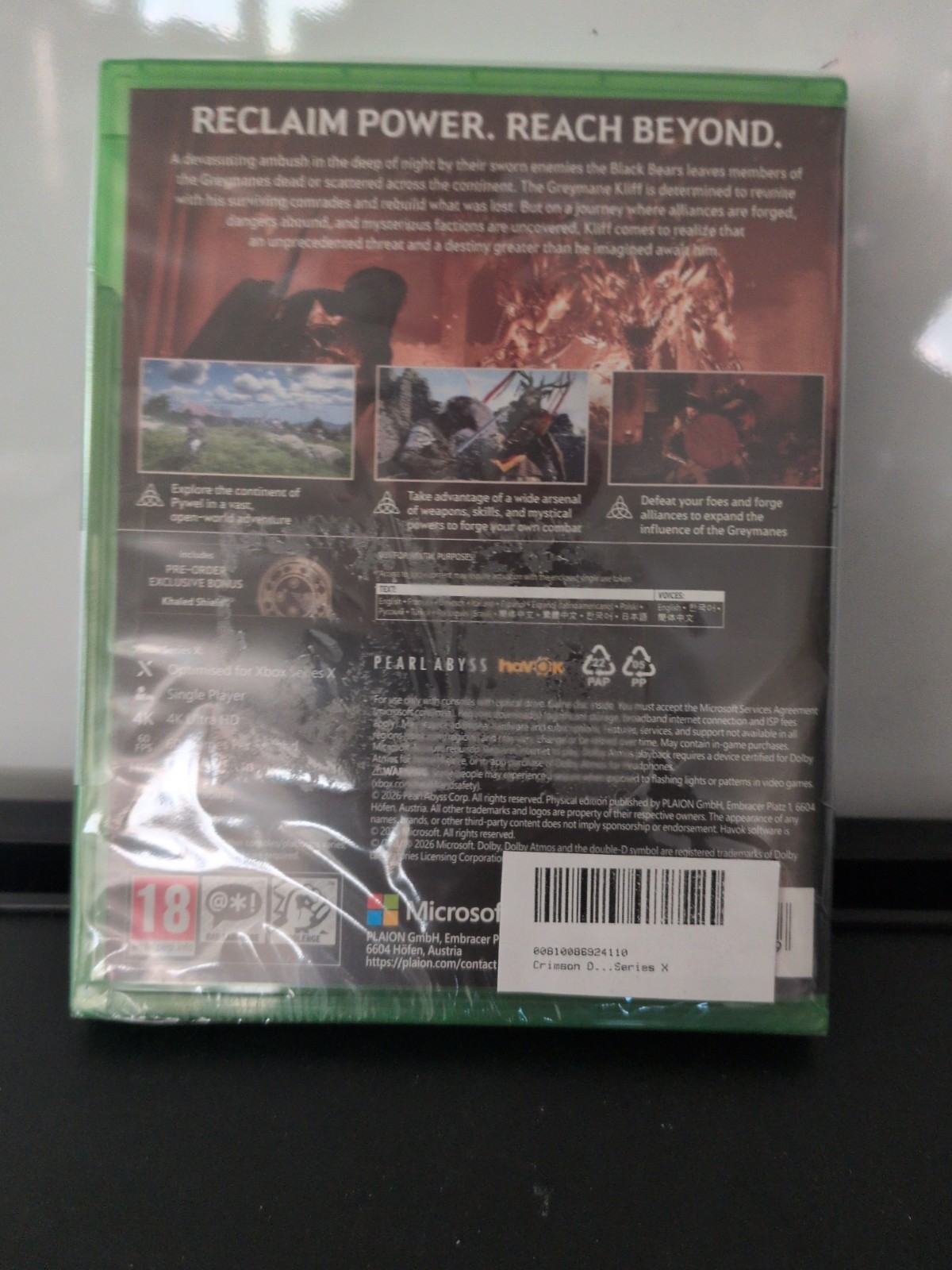 CRIMSON DESERT DAY ONE EDITION XBOX SERIES X NEW FACTORY SEALED