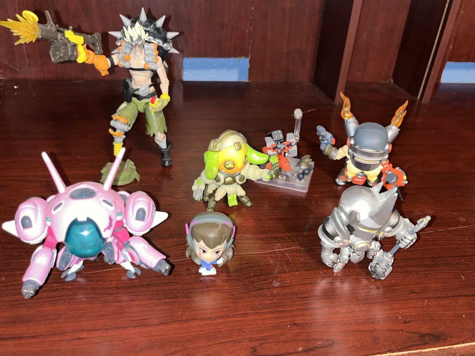 Blizzard Overwatch Figure Lot D.Va Orisa Junkrat Reinhardt Torbjörn 2016