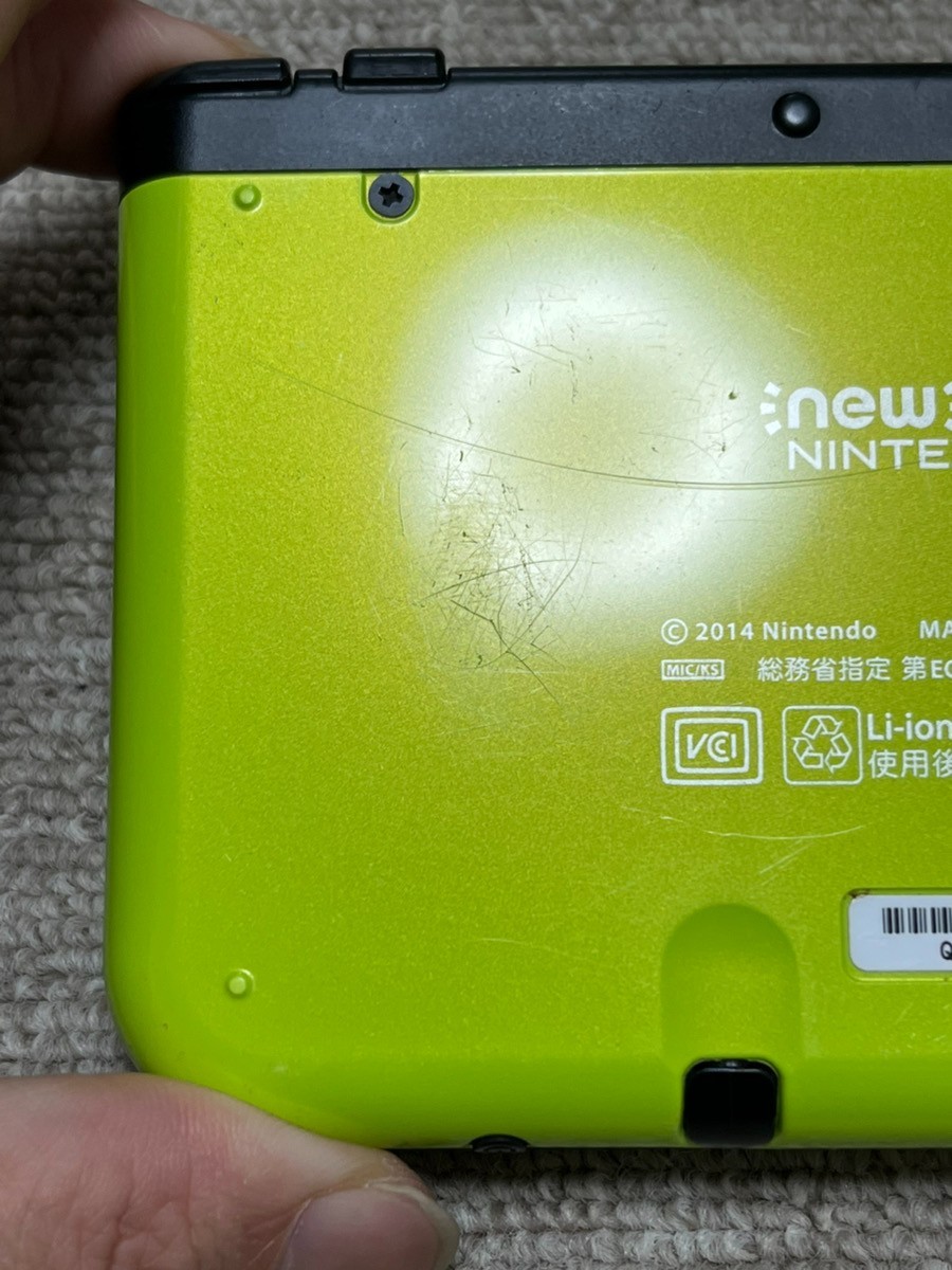 New Nintendo 3DS XL LL Black Lime Console region Japanese B956