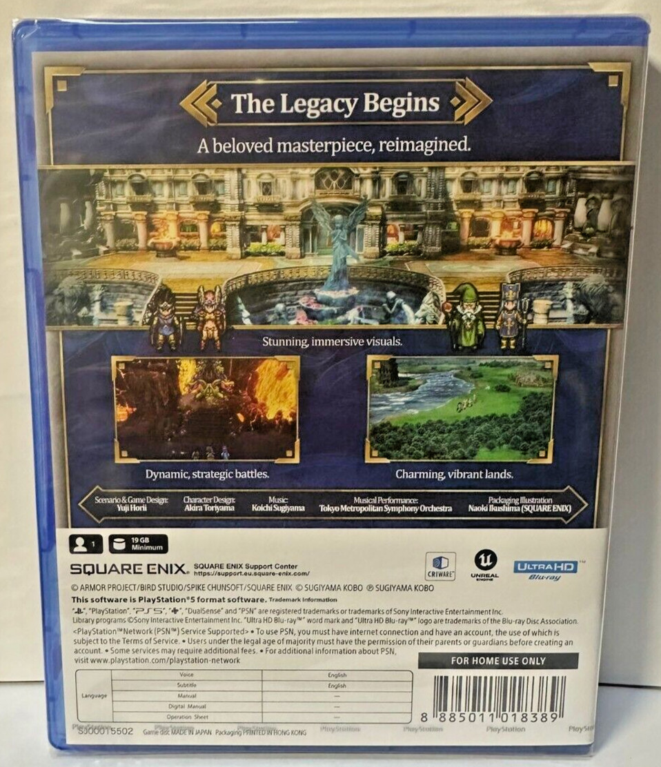 Dragon Quest III HD-2D Remake PS5 Brand New Factory Sealed Game (2024 RPG)