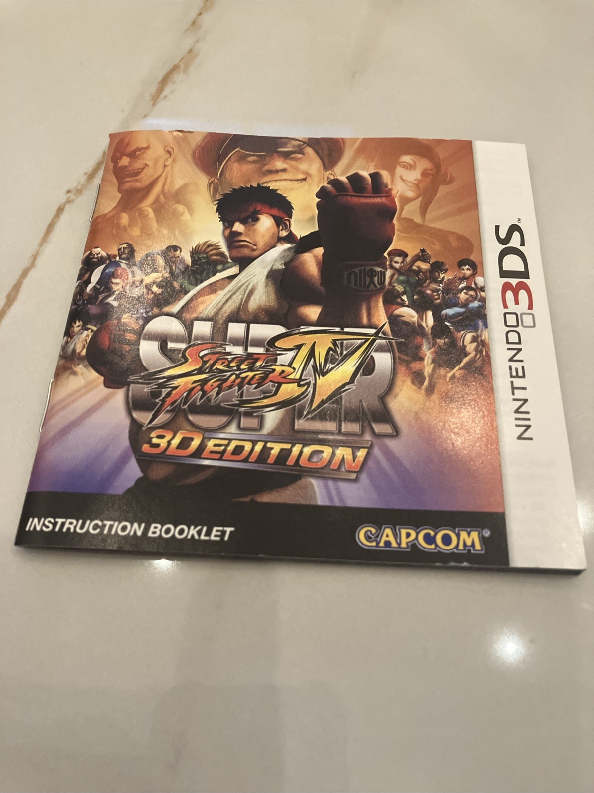 Super Street Fighter IV 3D Edition, Nintendo 3DS Lenticular Slipcover CIB Tested