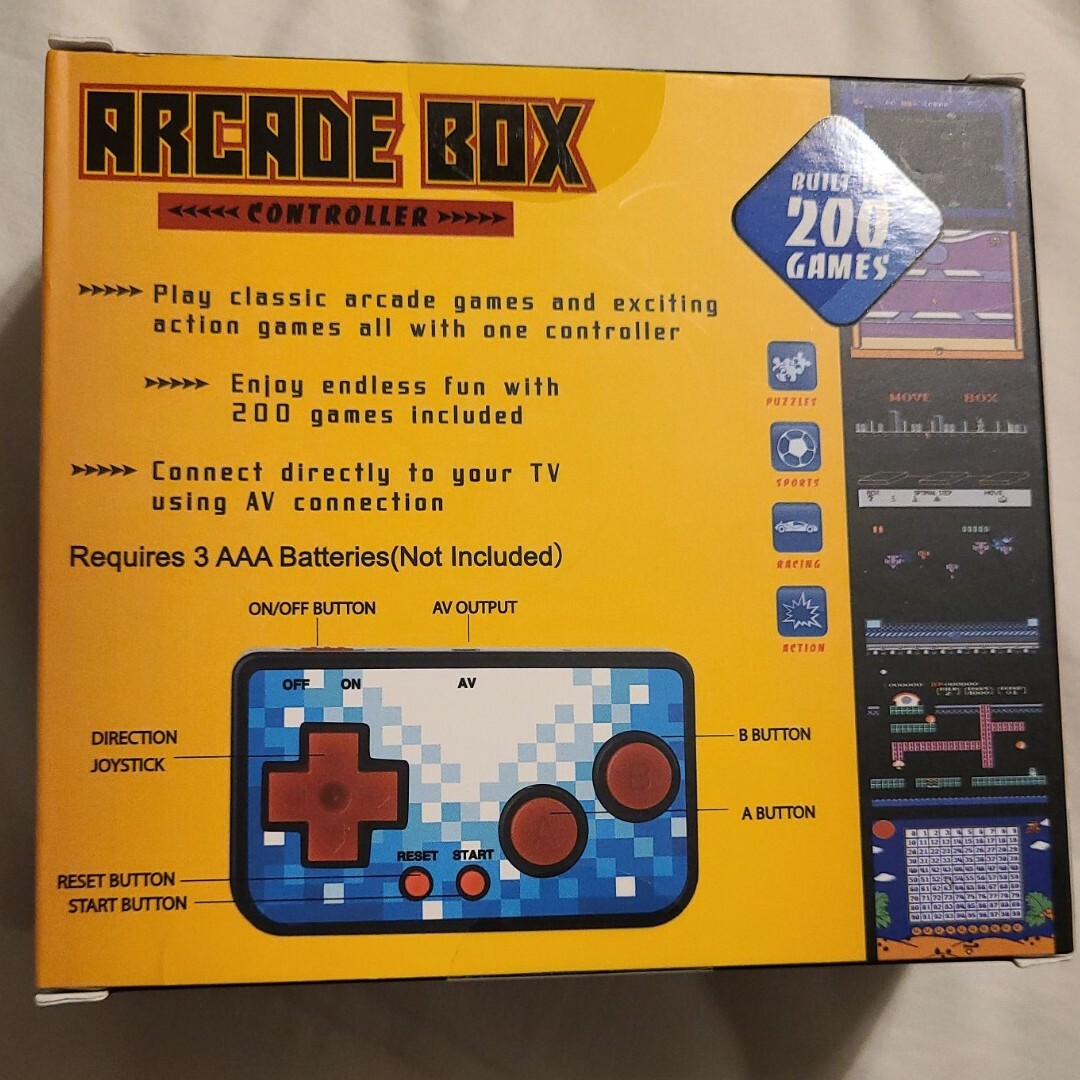 RETRO ACADE 200 BUILT IN GAMES CONTROLLER – CONNECT TO TV OR MONITOR