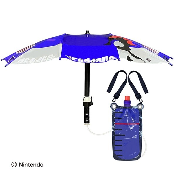 Water Gun Water Play Splatoon 3 para-shelter with ink tank Blue NEW JAPAN 2025