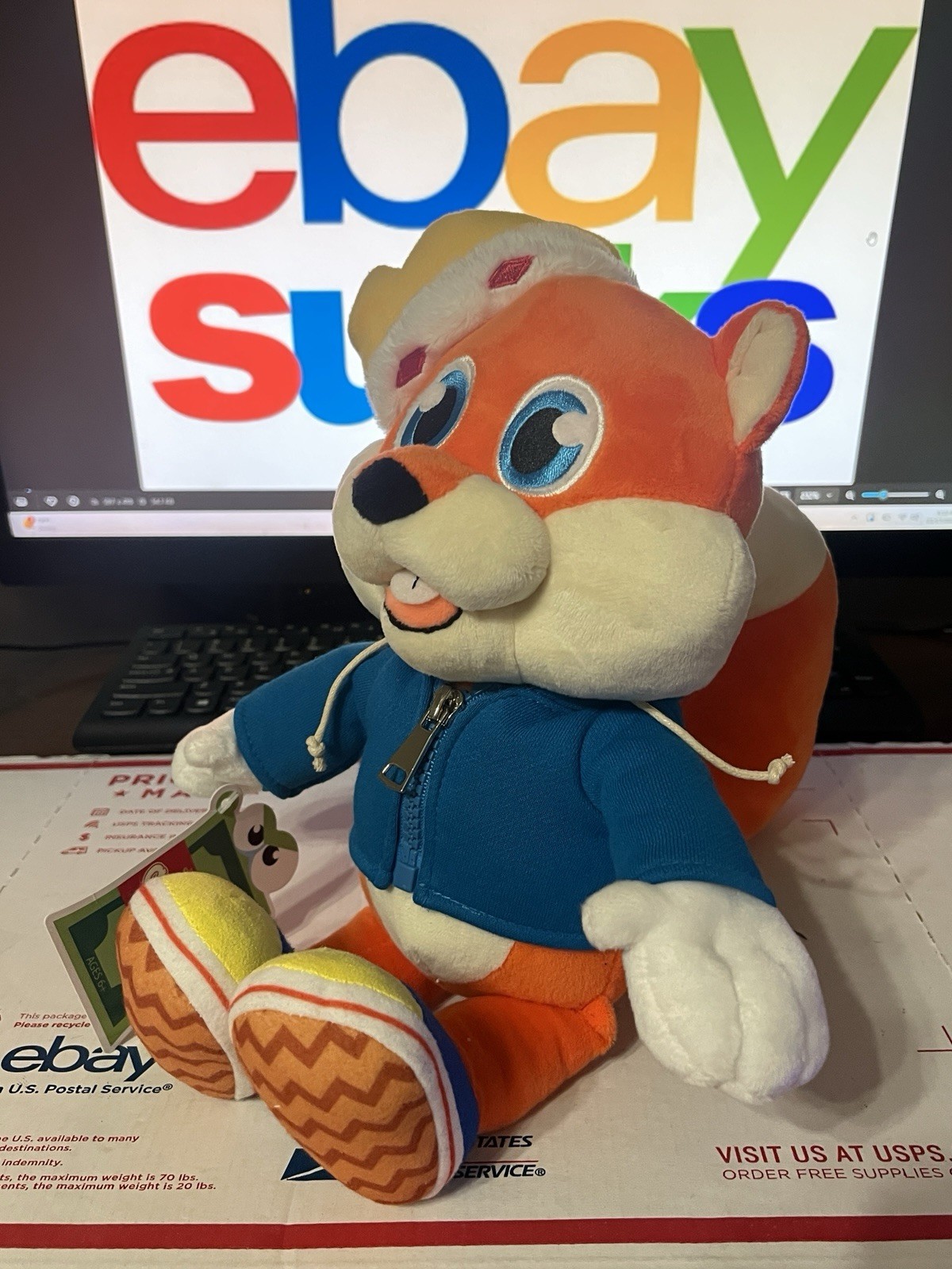 Conker Talking Plush Figure w/ Removable Crown Conker’s Bad Fur Day; Sound Works