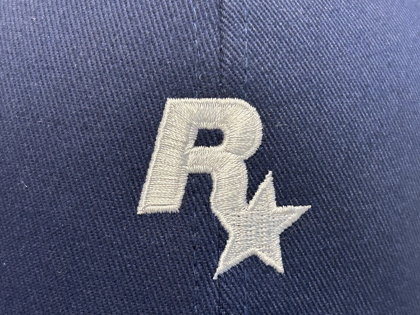 Rockstar Games GTA Video Hat Fitted S/M FLEXFIT AUTHENTIC Blue ~ NEW