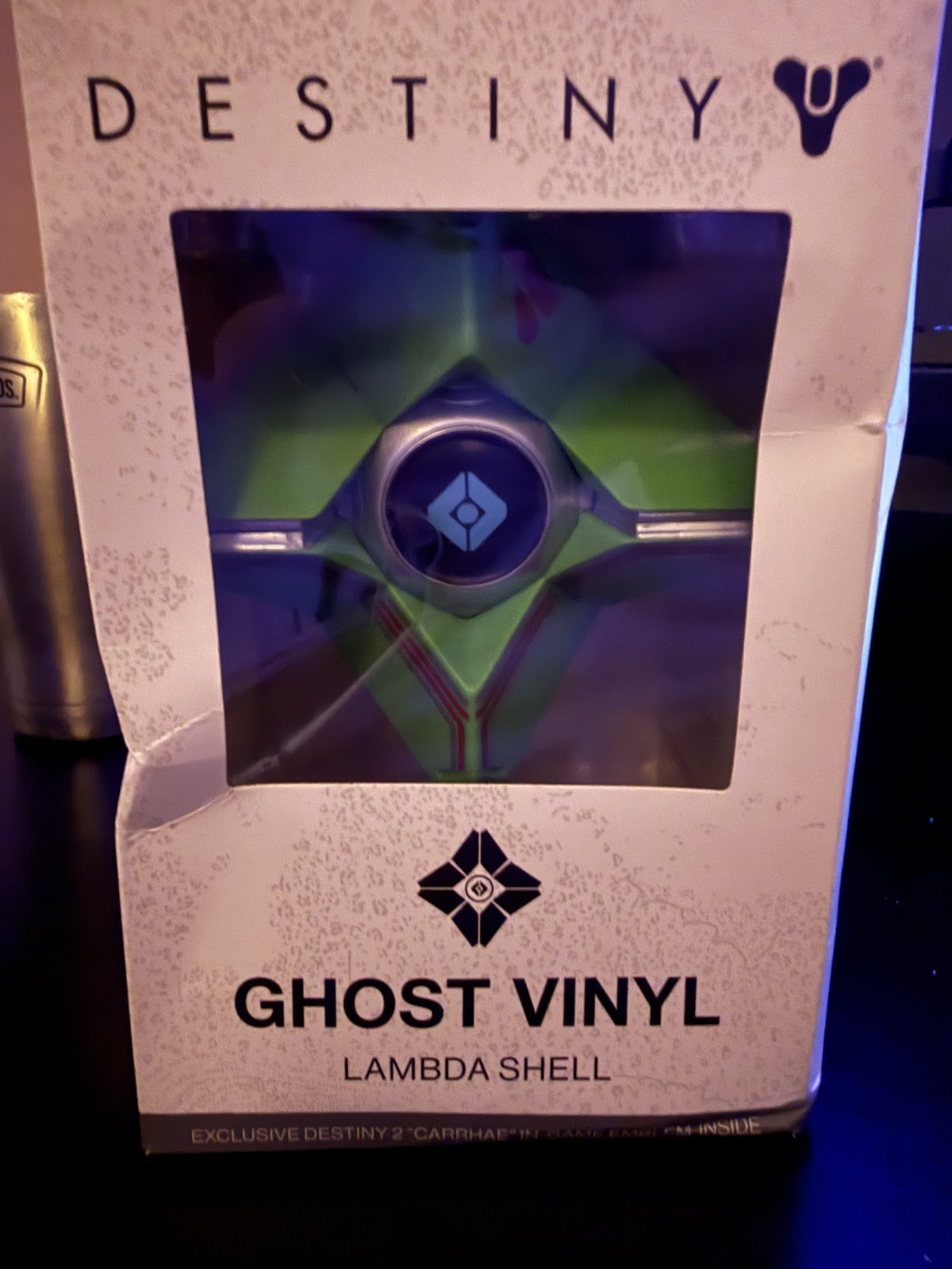 Destiny 2 Collectibles Lot — Ghost Vinyl Lambda Shell w/ Carrhae Emblem Code.