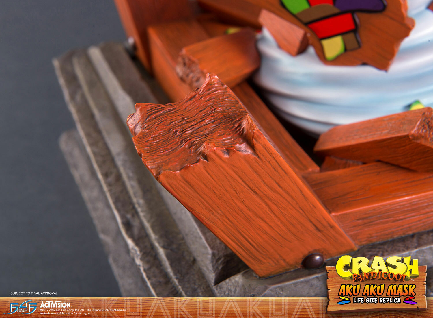 First4Figures Crash Bandicoot Aku Aku Mask Regular Statue Mint in Box