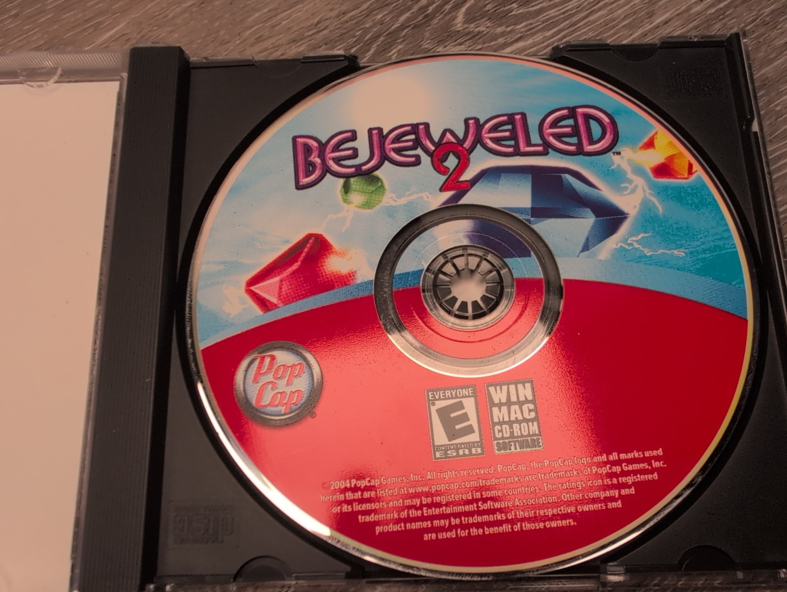 Bejeweled 2 (Windows/Mac, 2004) Jewel Case PC CD Game Big Box