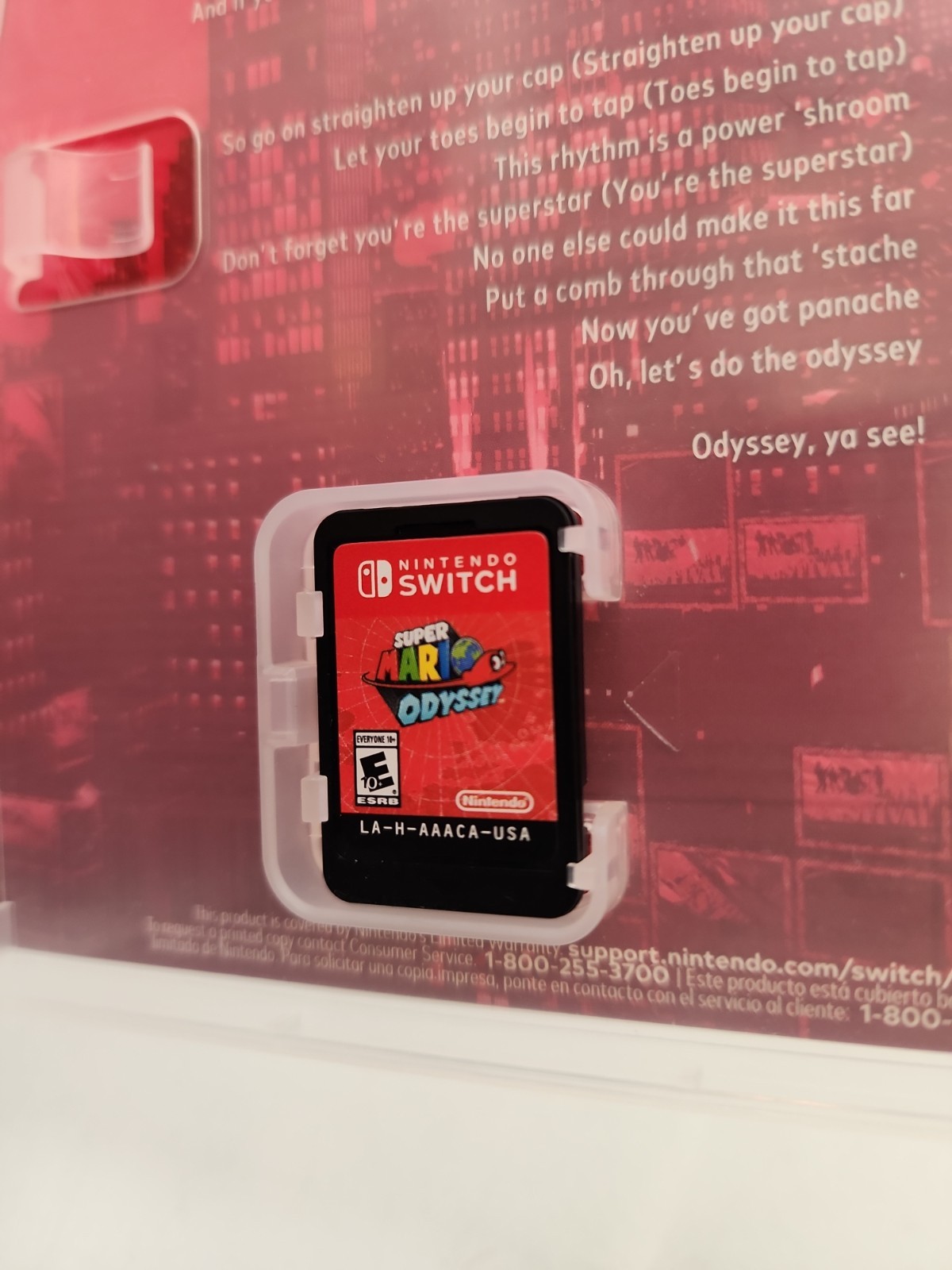 Nintendo Switch Super Mario Odyssey Video Game Cartridge – Case – Used. Nice