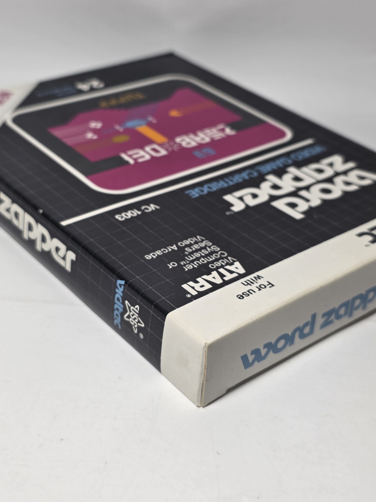 Vtg 1982 Atari VCS VC1003 Word Zapper Complete CIB MINTY!