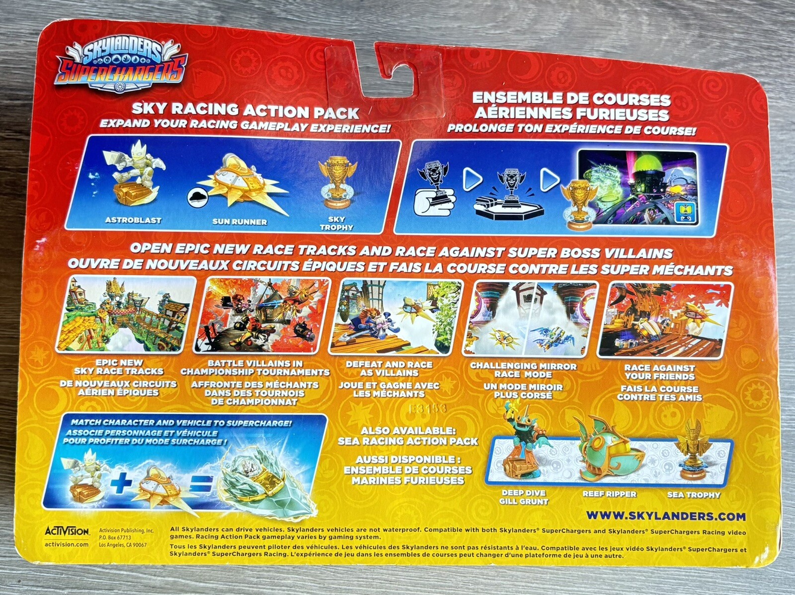 Skylanders Superchargers Sky Racing Action Pack Astroblast Sky Trophy Sun Runner