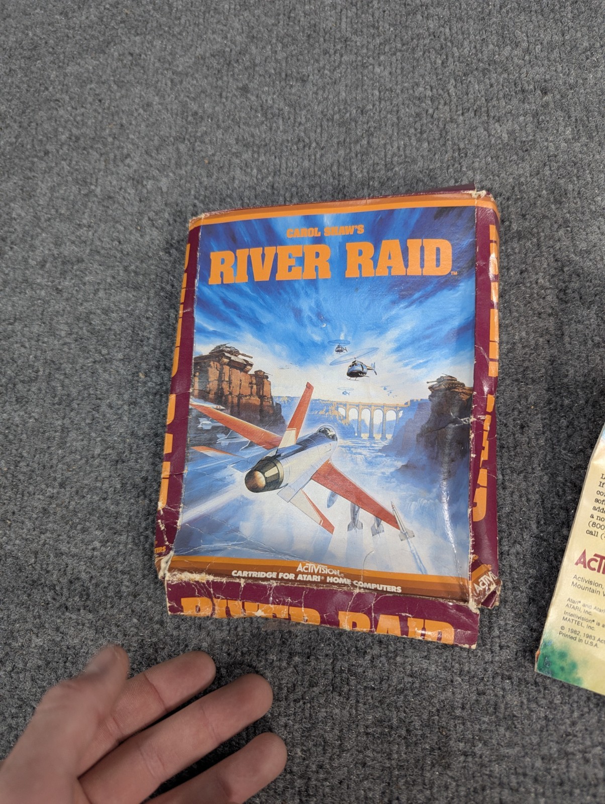 RIVER RAID Atari 400 / 800 / 1200 / XL / XE Cartridge Activision 1983 Tested VGC