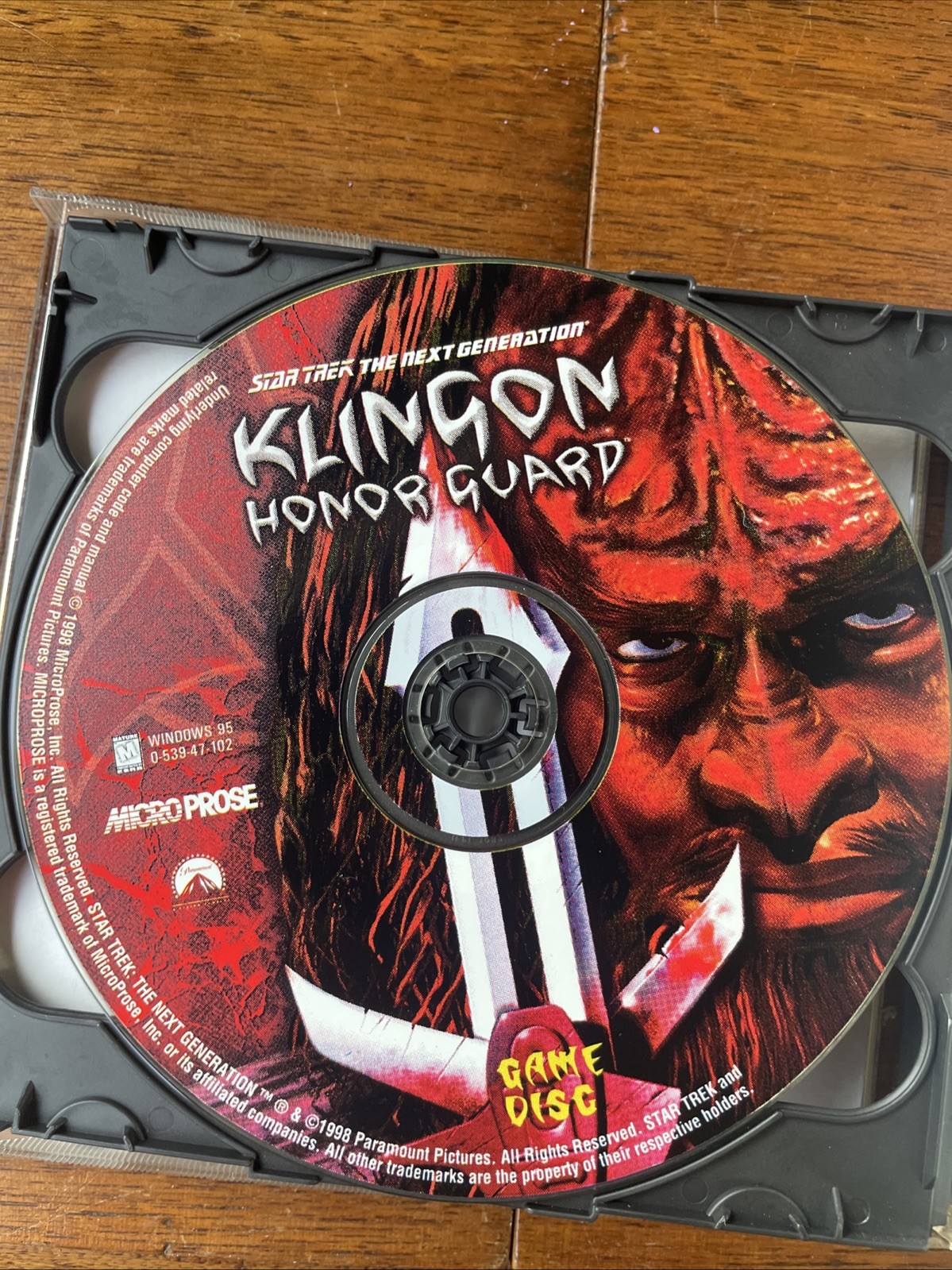 Star Trek: The Next Generation — Klingon Honor Guard (PC, 1998) Disc Only