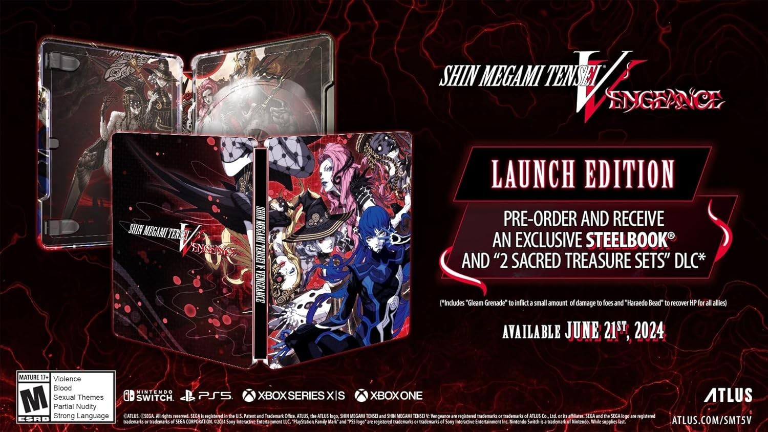 Shin Megami Tensei V Vengeance Steelbook Edition PS5 – Atlus RPG Collector Game