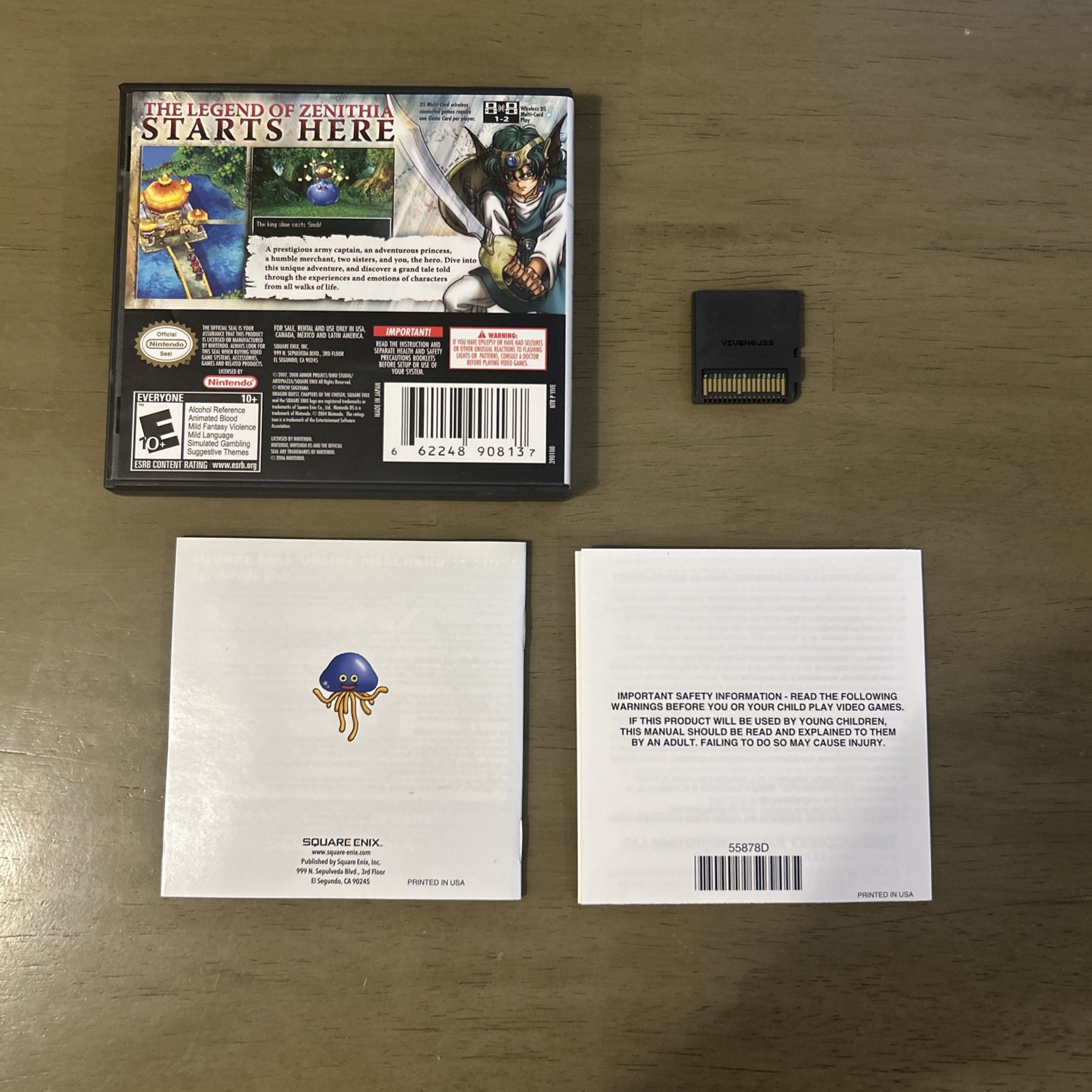 Dragon Quest IV: Chapters of the Chosen CIB Nintendo DS