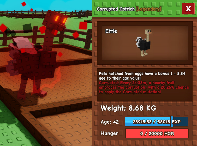 Corrupted Ostrich! – Grow A Garden – Roblox – Fast & Easy!