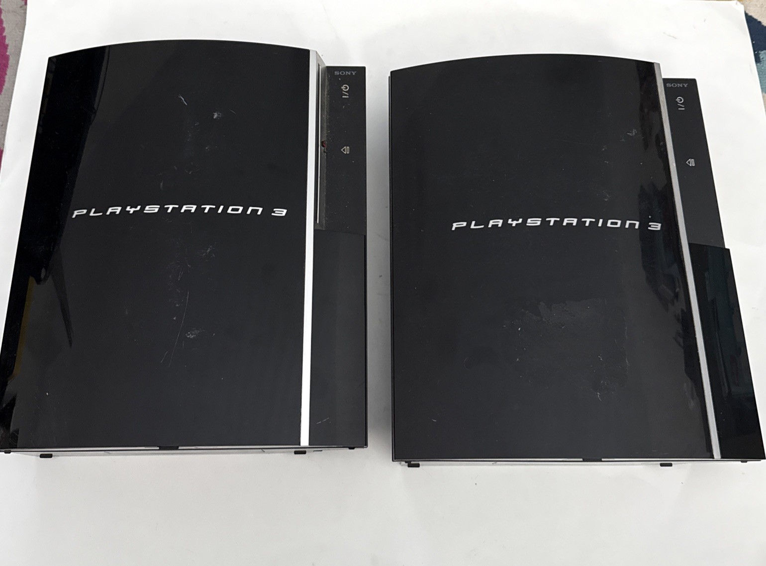 Sony PlayStation 3 PS3 CECHK01 And CECHP01 FOR PARTS/REPAIR AS IS LOT OF 2