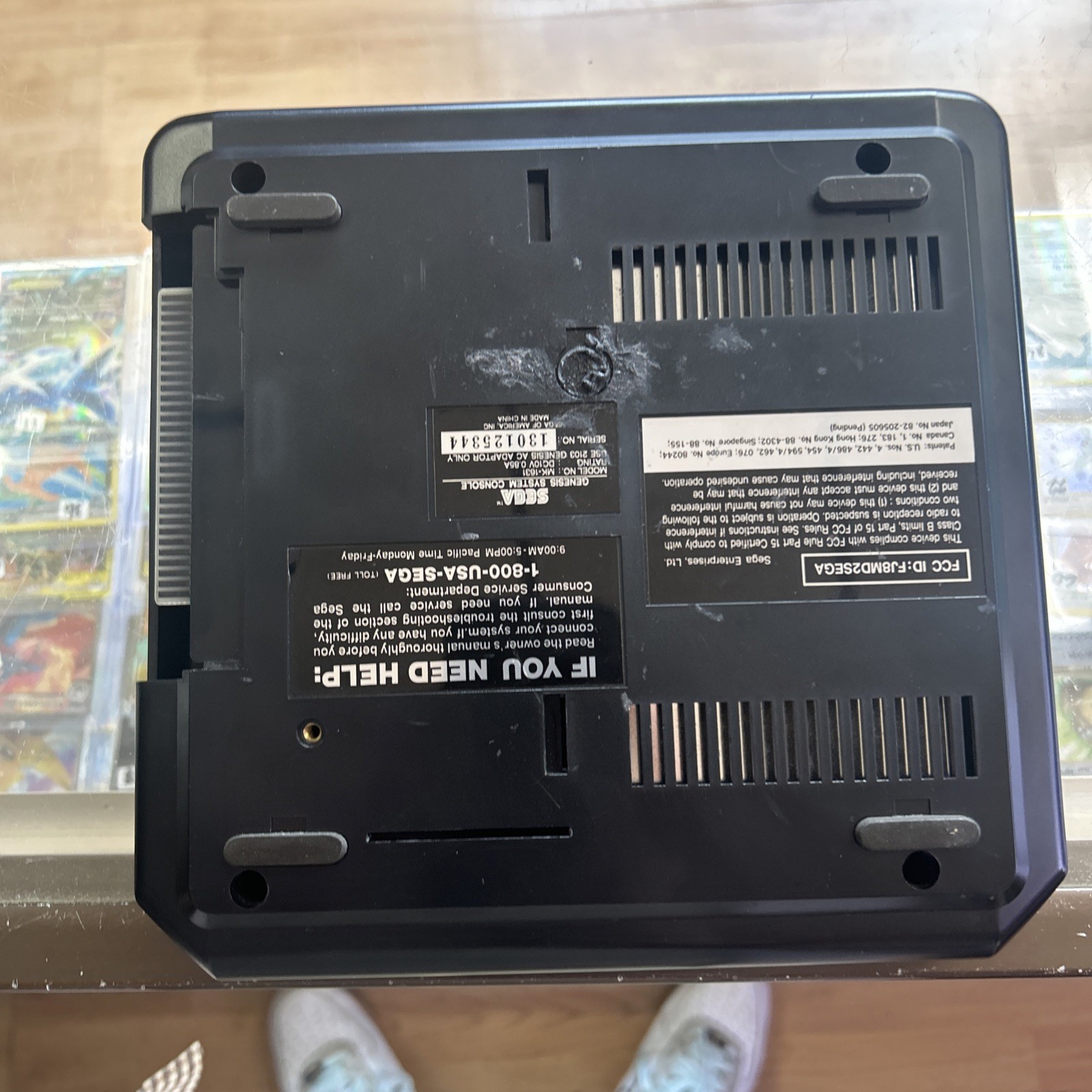 Sega Genesis Console Gaming System Only Black MK-1631 Tested Loose Power Port