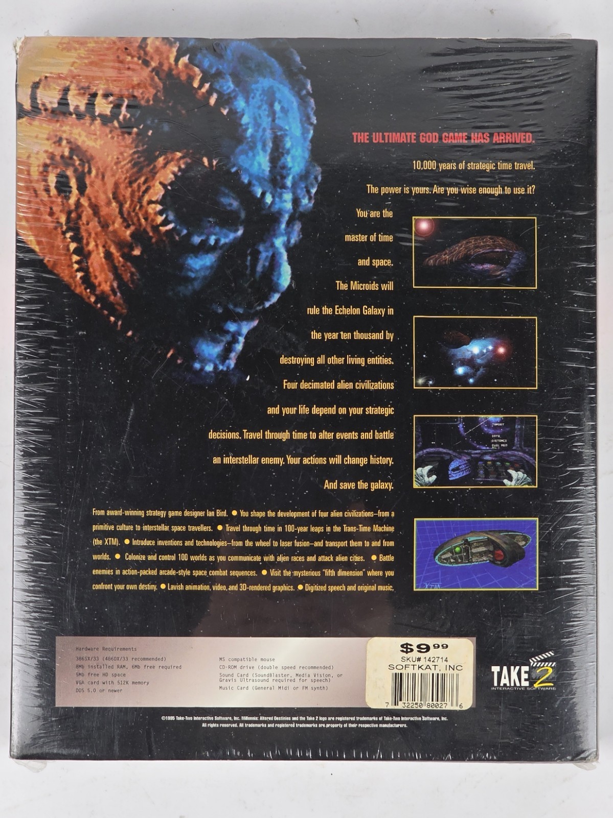Millennia: Altered Destinies (PC, 1995) CD-Rom Take 2 Interactive SEALED