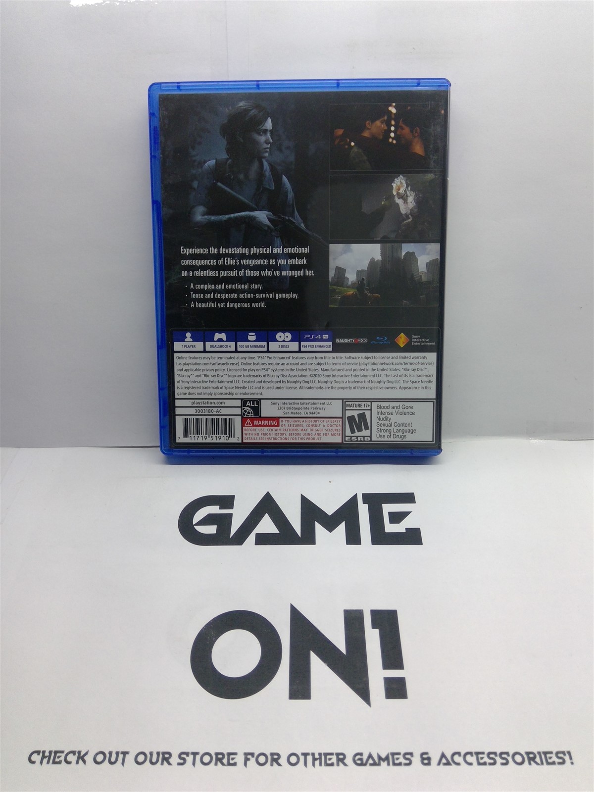 The Last of Us Part 2 II – PlayStation 4 – Complete Tested Working – Free Ship