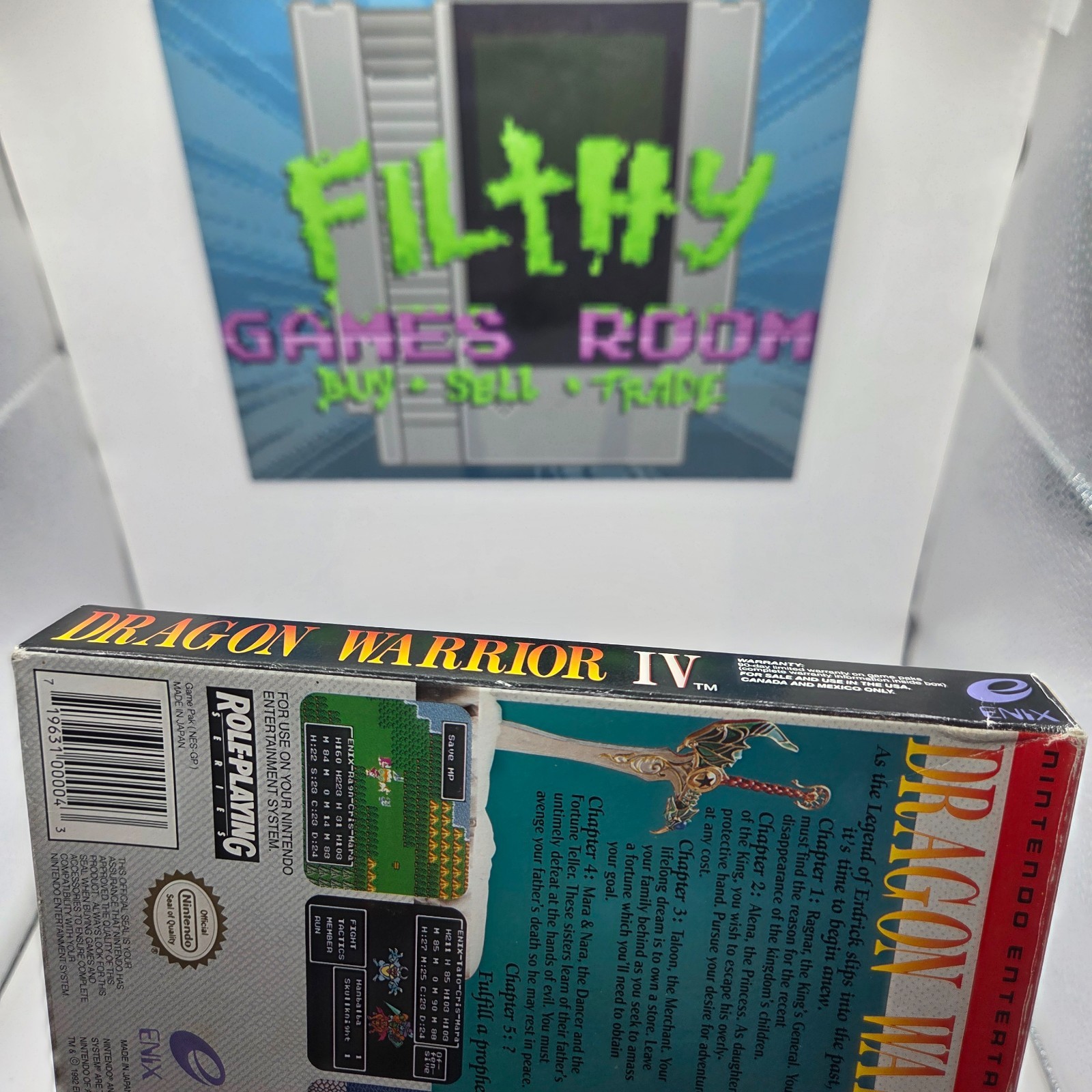 Dragon Warrior IV (NES) BOX ONLY
