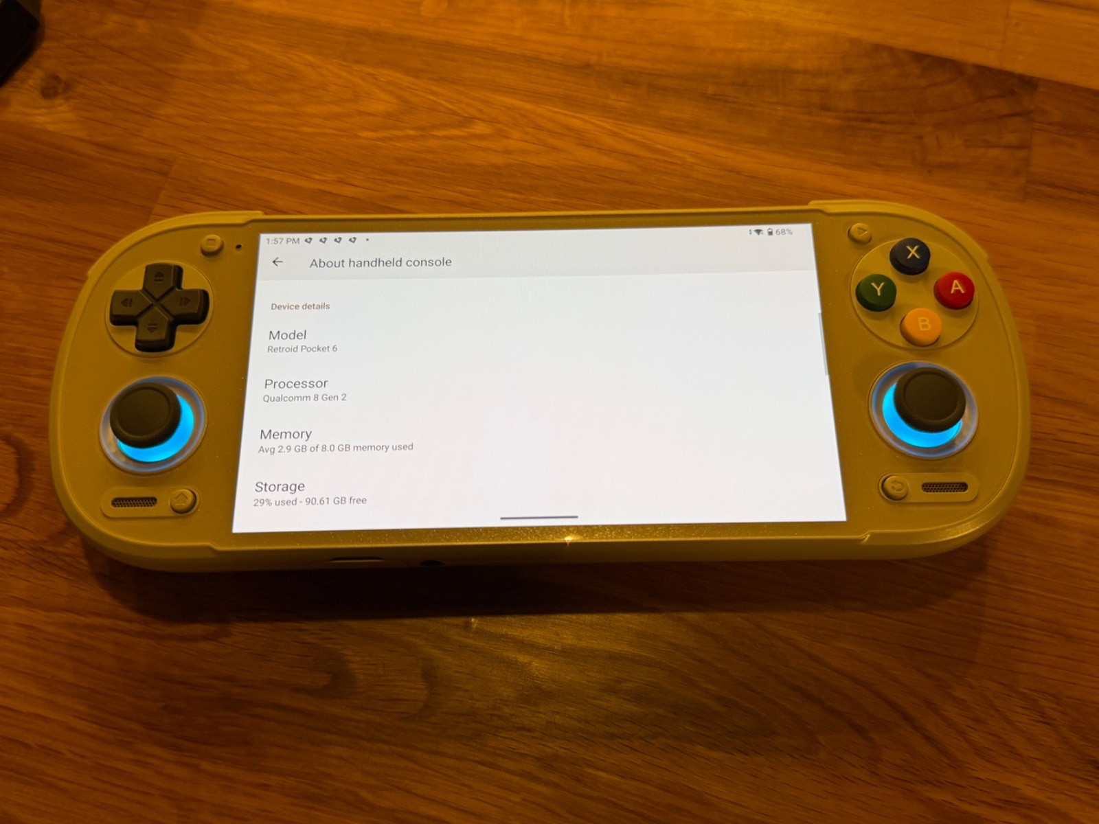 Retroid Pocket 6 8gb Memory Classic with Analog Stick on Top Never Used In Box