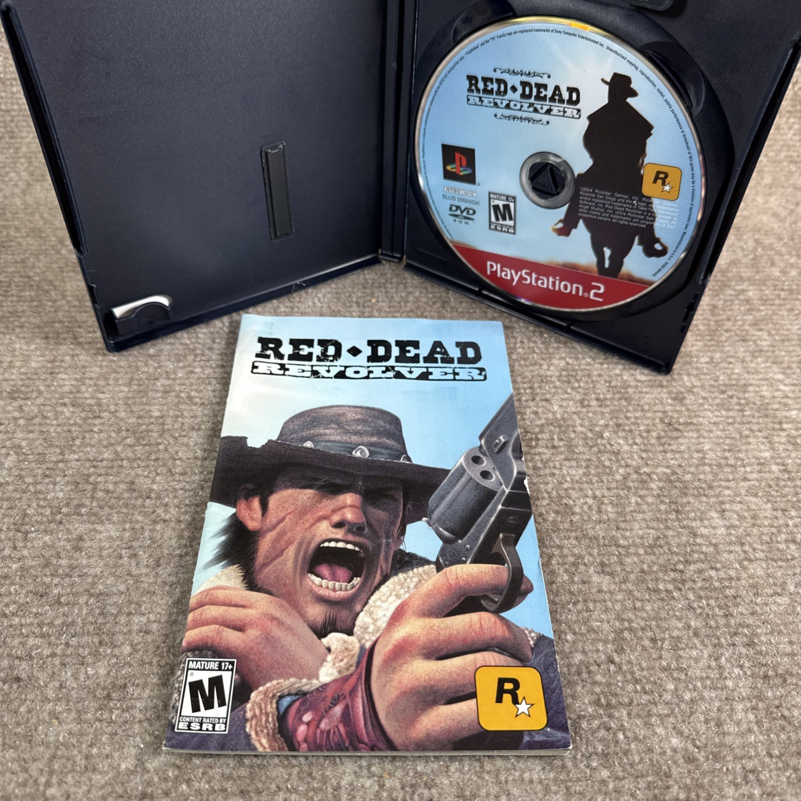 Red Dead Revolver PS2 PlayStation 2 Greatest Hits Manual Booklet CIB ADULT OWNED