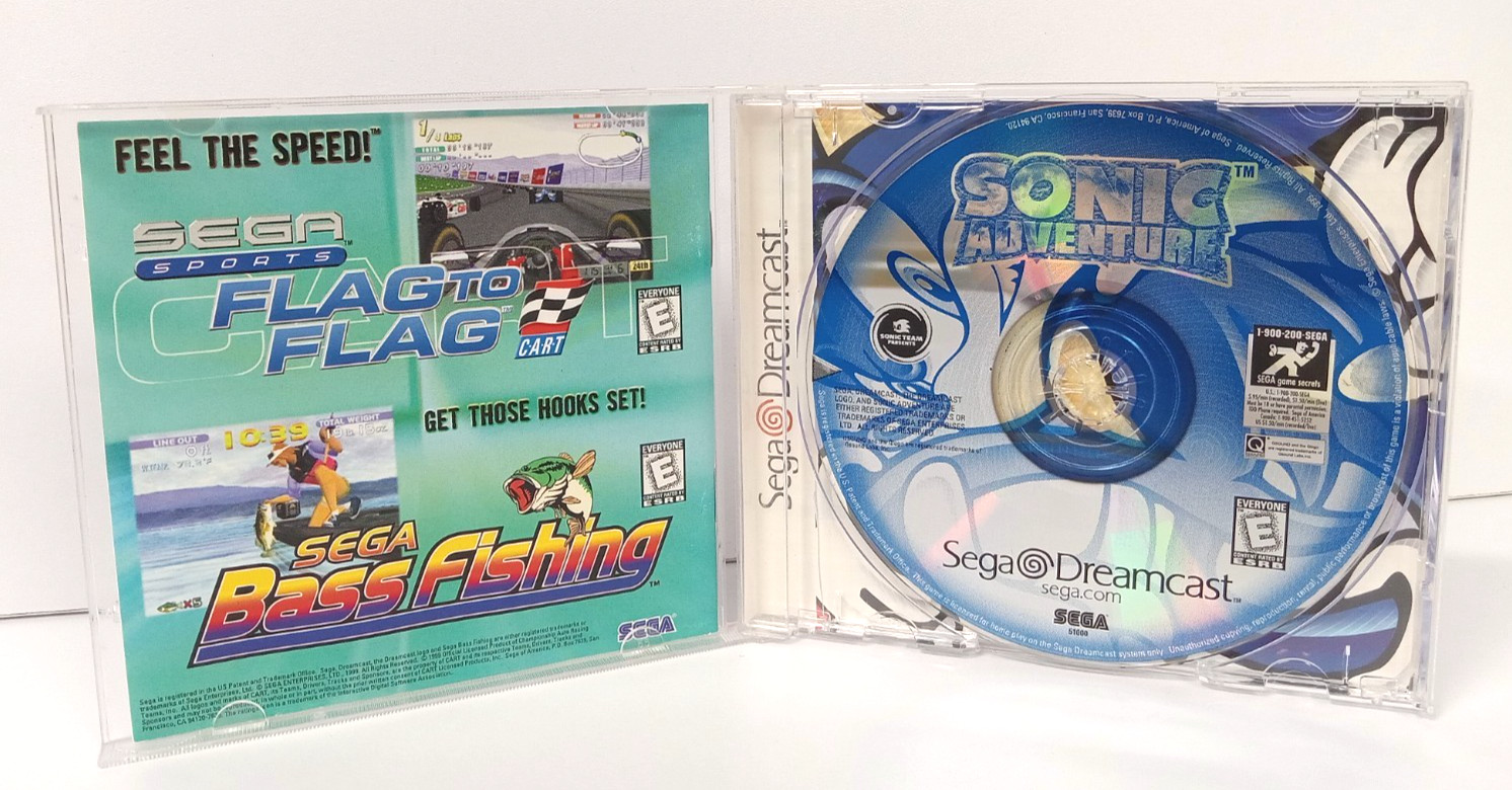 Sonic Adventure (Sega Dreamcast, 1998) – CIB Complete, Tested, Nice Shape!