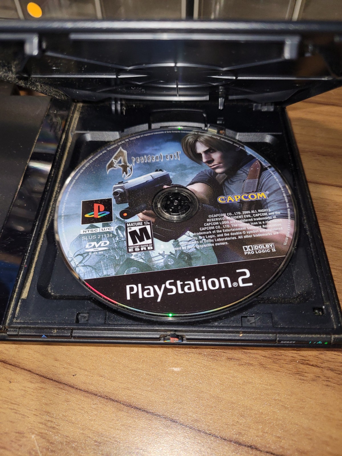 Sony PlayStation 2 PS2 Slim Console Complete, 2 Controllers, Resident Evil 4