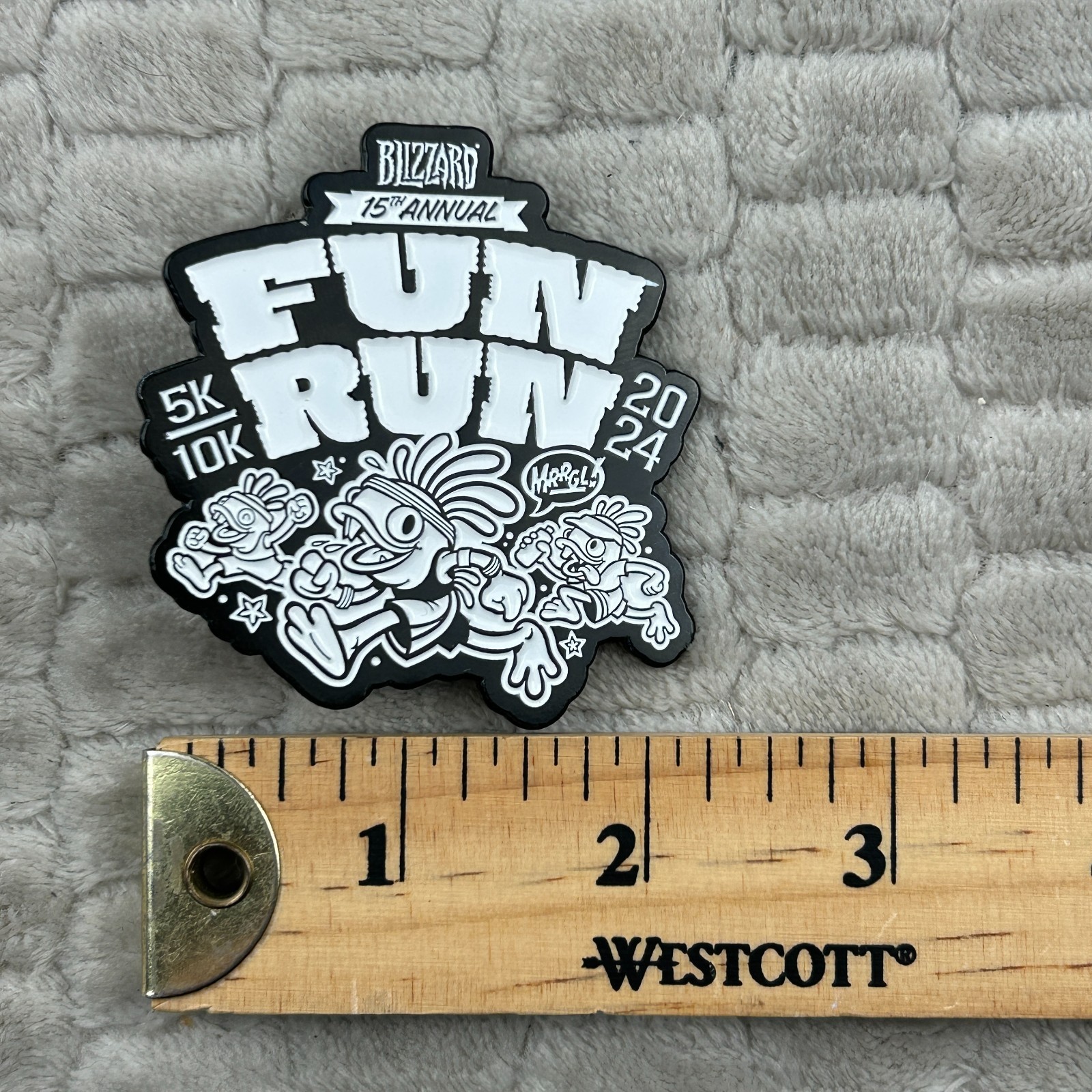 Blizzard Employee Rare Pin 5k 10k Fun Run 15th Anniversary Murloc 2024 Blizzcon