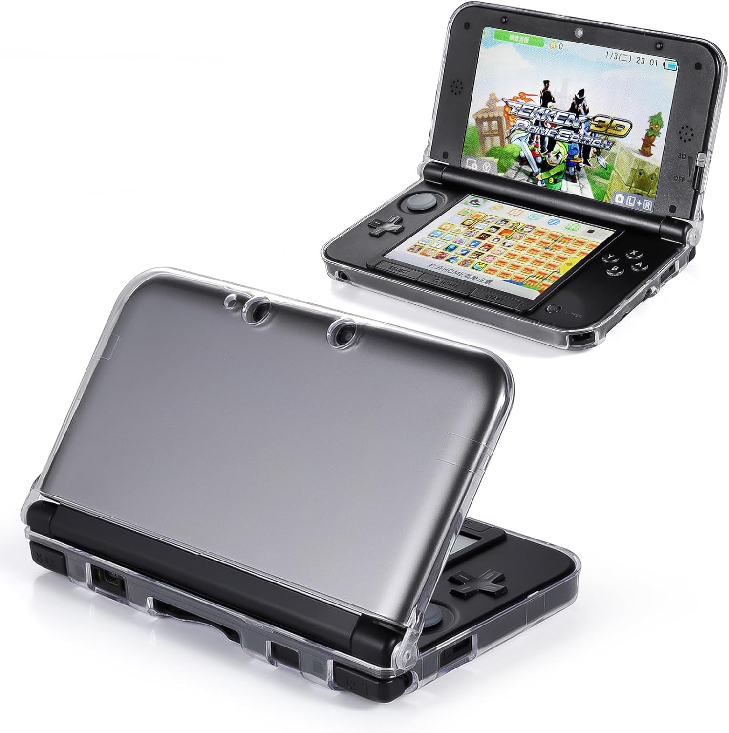 3DS XL Case – Ultra Clear Crystal Transparent Hard Shell Protective Case Cover S