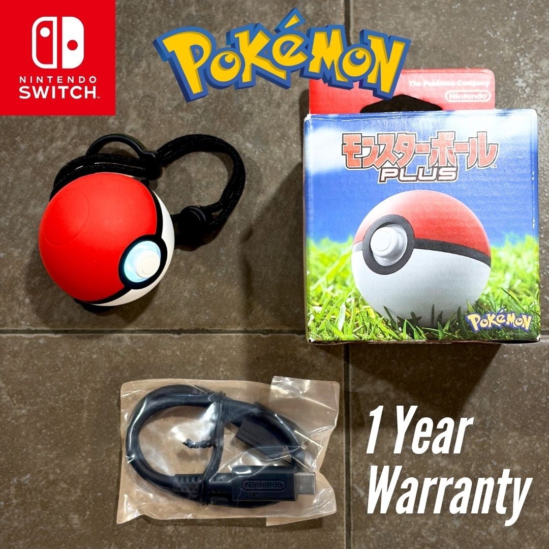 Nintendo Switch Let’s Go Pikachu Eevee Pokemon Go Poke Ball Plus + Year Warranty
