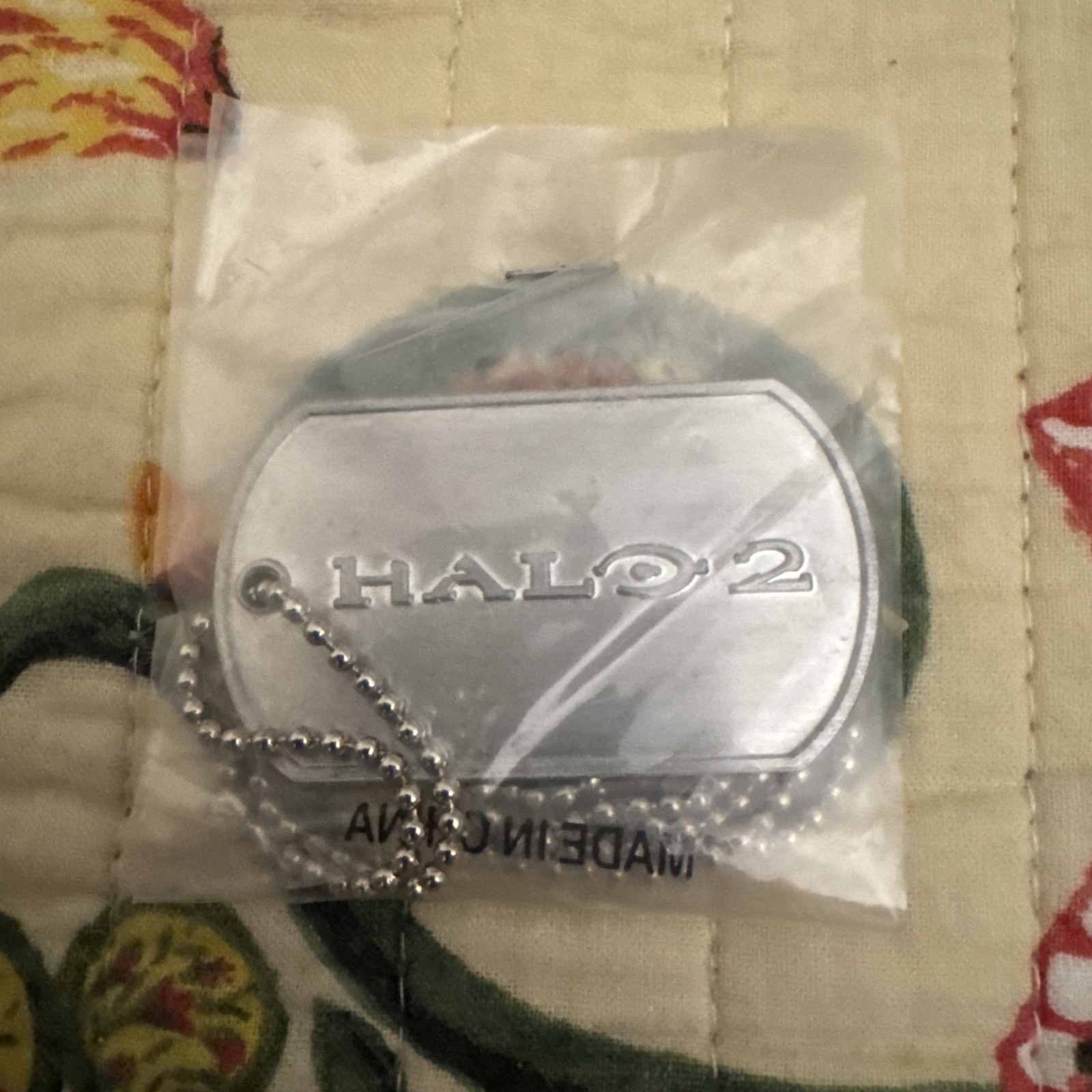 Rare 2005 Authentic HALO 2 UNSC Dog Tag By Microsoft Corp Bungie XBOX