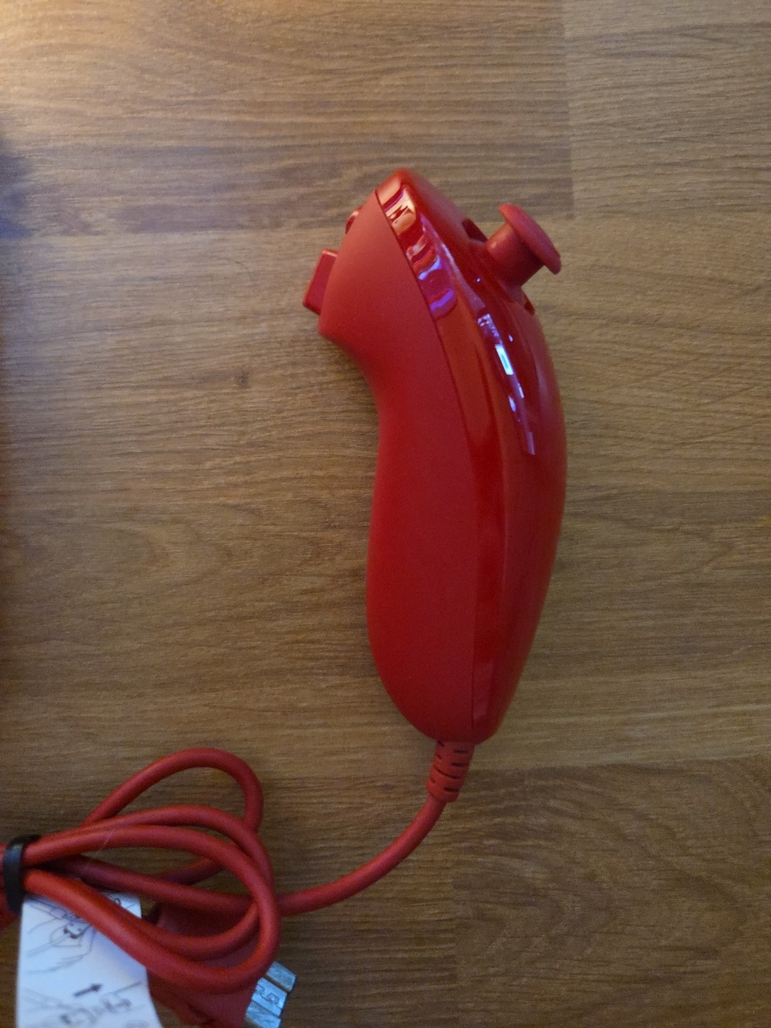 Nintendo Wii Remote Plus Motion Controller & Nunchuk – Red – TESTED