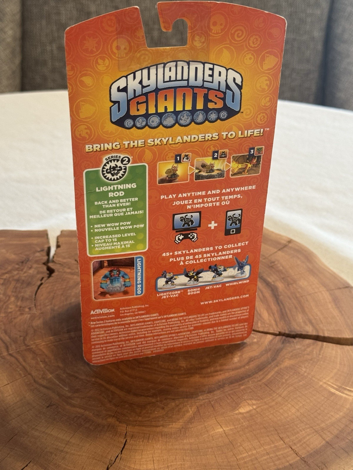 Skylanders Giants Metallic Purple Lightning Rod Chase Variant Rare Collectable