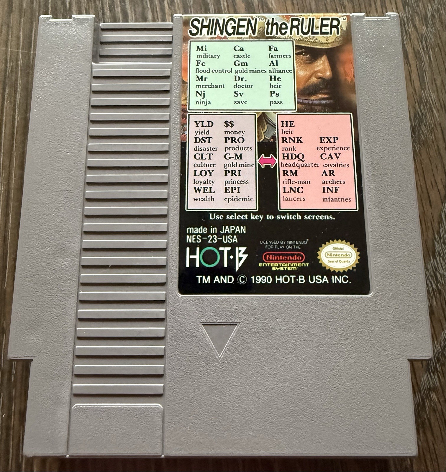 Shingen the Ruler CART ONLY (Nintendo, NES 1990) Combine Shipping on Multiple🔥