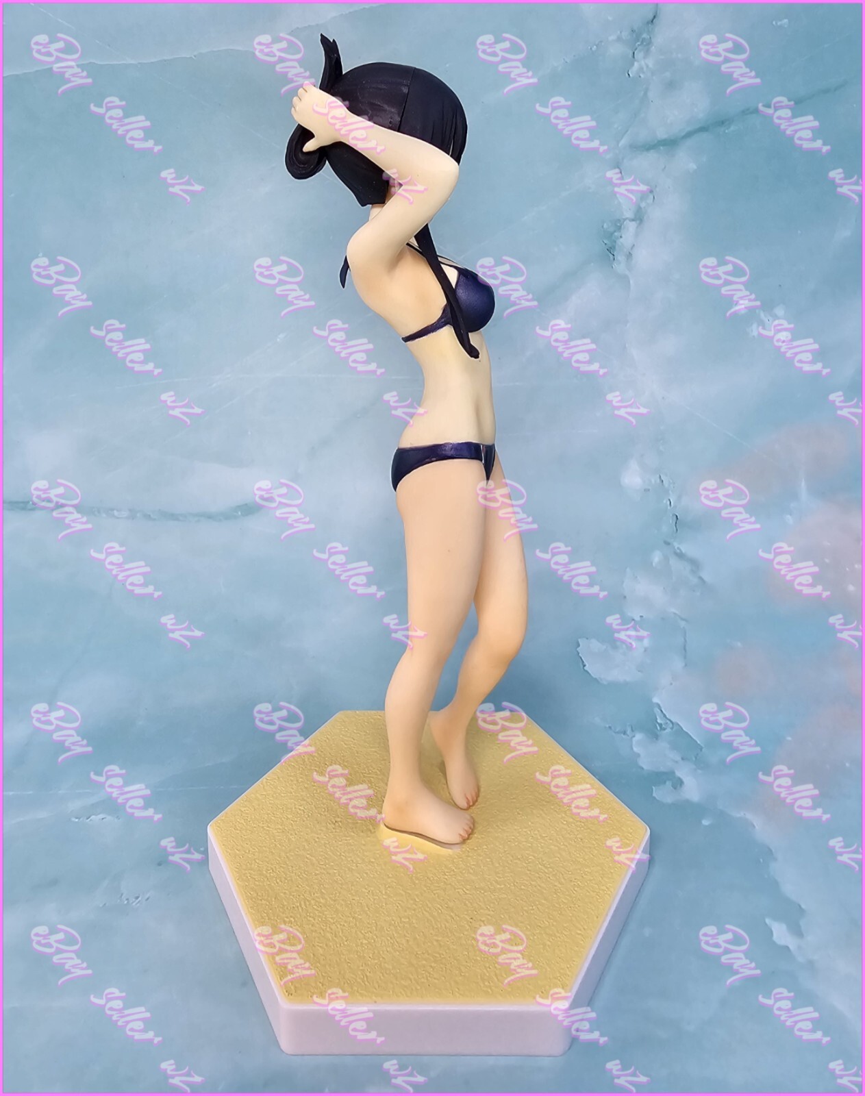 Mio Akiyama Beach Queens 1/10 Scale PVC Figure Bikini Swimsuit Wave Band K-On