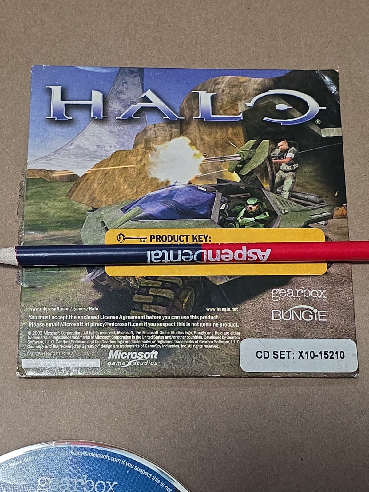 Halo: Combat Evolved with Slipcase and Product Key (Windows PC, CD-ROM, 2003)