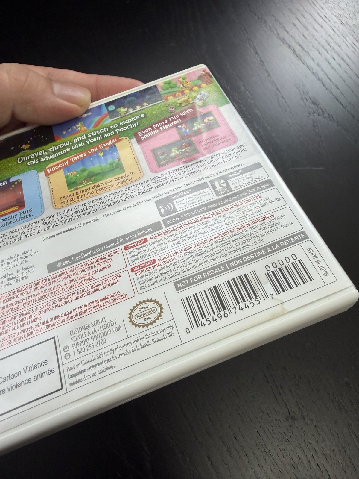 Poochy & Yoshi’s Woolly World (Nintendo 3DS, 2017) *Read*